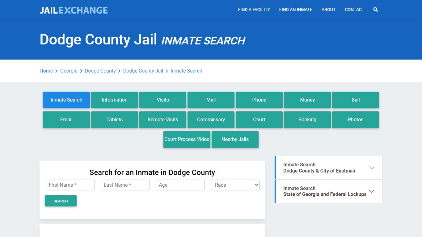 Dodge County Jail, GA Inmate Search: Roster & Mugshots